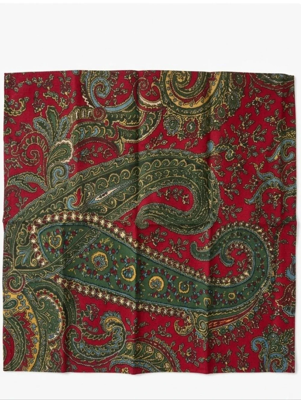Lauren Ralph Lauren Bridgette Paisley Linen Tablecloth & 8 Matching Linens Set